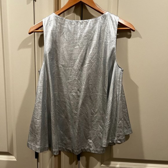 Kate Spade silver trapeze tank top M - Picture 3 of 5